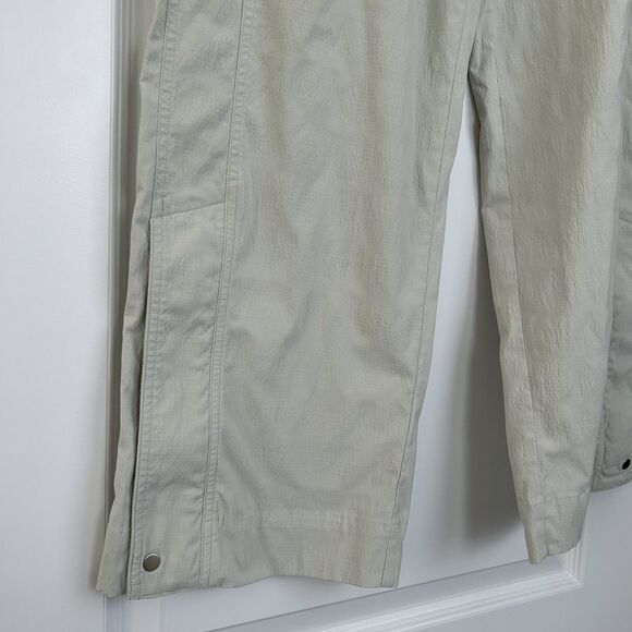 Athleta Trekkie High Rise Parachute Pants Womens Size 10 Cream Wide Leg Outdoors - Picture 3 of 12